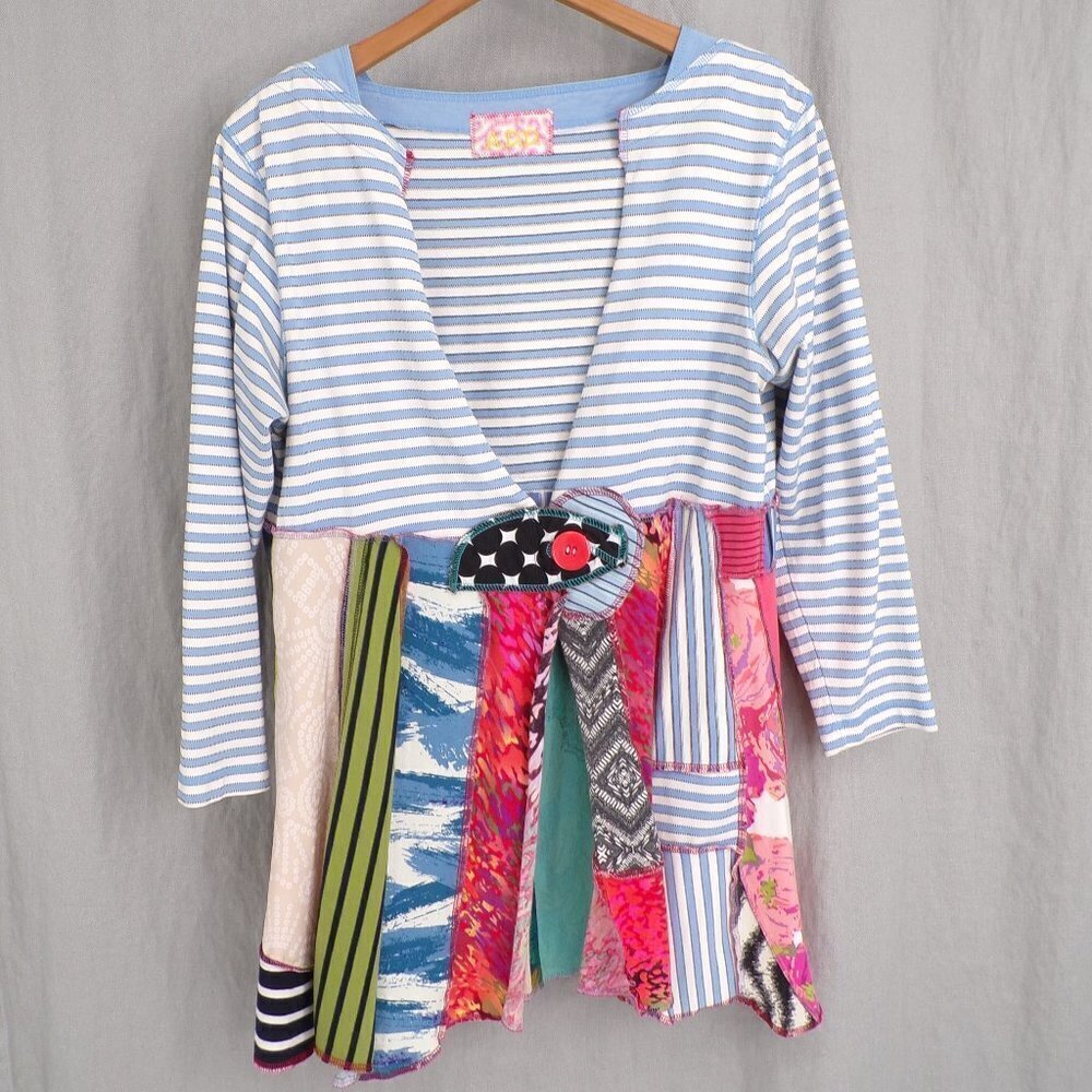 A.D.D. Super Cute Button Cardigan Colorblock Jacket. No tag-fits like a medium.